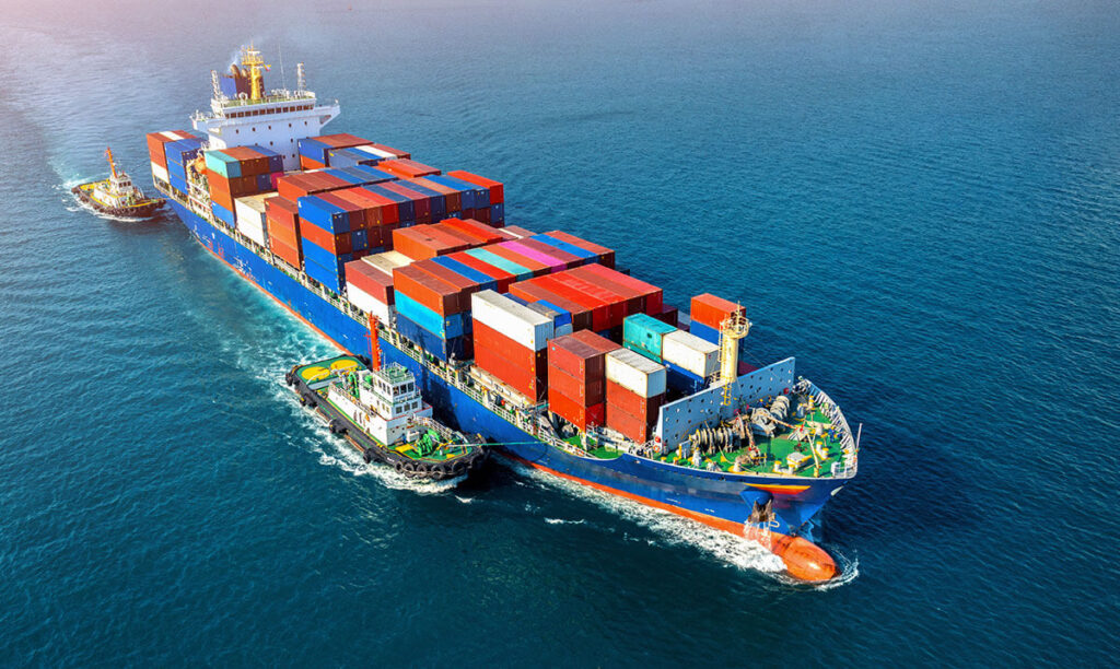 Container ship for cheap sea freight services in Nigeria